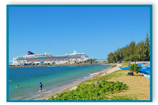 View of Kahului Harbor, Maui Hawaii