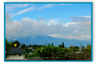 makawao view, Maui Hawaii