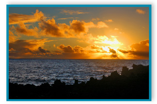Sunrise at Wainapanapa State Park, Hana Maui Hawaii
