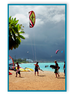 Kitesuring, Kite Beach Maui Hawaii